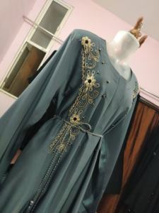 เสื้อผ้าอิสลามสำหรับผู้หญิง,ชุดอาบายามุสลิมแบบแขนยาว - Product Image 3