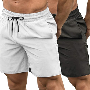 100% algodón verano hombres cintura alta Casual carpintero pantalones cortos moda Cargo Jogger patrón sólido caliente High Street Jogging Shorts - Product Image 5