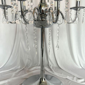 Candelabro de Metal Electrochapado de Estilo Moderno para Navidad y Bodas, Decoración Ecológica Hecha a Mano, Centros de Mesa para Fotografía - Product Image 4