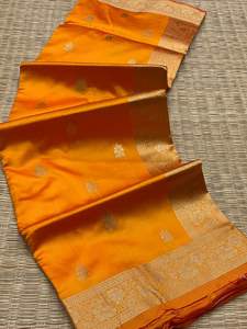 Nouvelle Collection Evergreen Design Pour Femmes Banarasi Saree En Soie Avec Chemisier Avec Travail Imprimé Exportateur Et Fournisseur Indien - Product Image 5
