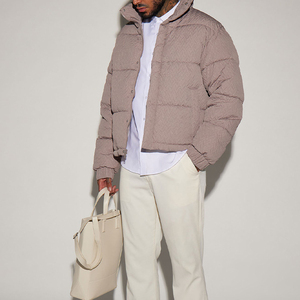 Vestes épaisses et chaudes avec logo personnalisé Vestes bouffantes d'hiver décontractées de haute qualité Veste d'extérieur pour hommes - Product Image 3