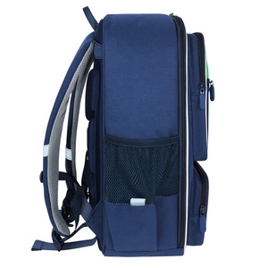 Adolescents Garçons Couleur-blocage Enfants Sac À Dos Primaire Cartable Étudiant Élémentaire Bookbag pour L'école Adolescente Filles Garçons Vert/Marine - Product Image 3