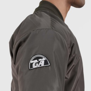 Blouson Rock Bomber Olive Décontracté Streetwear Haute Qualité Enduit Imperméable à Fermeture Éclair Camouflage à Capuche Col Montant pour Automne Printemps - Product Image 6