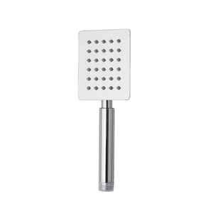 Pommeau de douche carré en acier chromé pour salle de bain et toilettes - Product Image 1