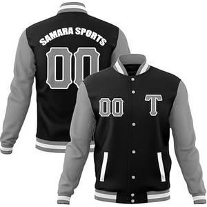 Veste universitaire pour hommes Letterman Baseball American College University Jacket Winter Baseball Team Vestes avec poches - Product Image 1