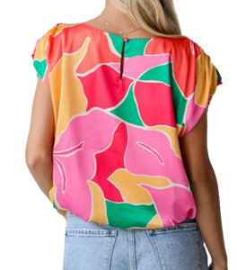 2025 nouvelle mode la plus vendue Satin abstrait géométrique haut pour le printemps et l'automne disponible au meilleur prix - Product Image 5