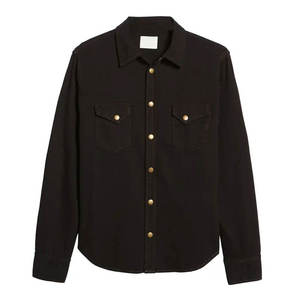 Chemise en jean pour homme, col rabattu, matière jean, design optimal, léger, haute qualité, prix bas - Product Image 1