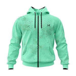 Sweat à capuche oversize pour homme en polyester/coton respirant avec fermeture éclair, style streetwear personnalisé, camouflage, de haute qualité, séchage rapide - Product Image 5