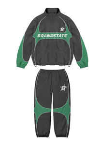 Ensemble coupe-vent pour hommes nouvelle conception personnalisée de survêtements coupe-vent logo personnalisé grande taille nouvelle mode 2025 Street Wear - Product Image 2