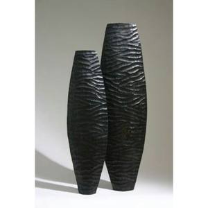 Set Of 2 Trending Pattern Arrival Elegant Look Designer Black Color Powder Coated Flower Vase Home & Office Tabletop <b>Decor</b> - Product Image 5