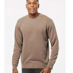 Sudadera básica para hombre Independent Trading Co. Sudadera unisex de cuello redondo teñida con pigmento de peso medio - Product Image 1