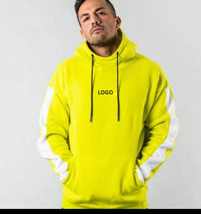 Sweat à capuche élégant surdimensionné 100% coton pour hommes fermeture éclair intégrale avec logo brodé technique de lavage polaire pour l'hiver - Product Image 6