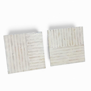 Set de table rectangulaire en nacre naturelle pour la décoration quotidienne de la table à manger et le style de la maison - Product Image 2