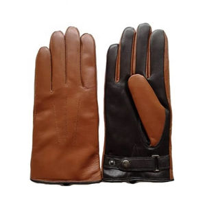 Gants en cuir de vachette personnalisés, unis, tendance, avec logo personnalisé pour hommes et femmes, chauds pour l'hiver, pour le cyclisme et les sports, respirants - Product Image 1