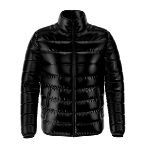 Chaqueta Acolchada Gruesa y Cálida para Hombre, con Logotipo Personalizado, Ropa de Exterior, Cuello Alto con Cremallera, Estilo Urbano, Otoño - Product Image 2