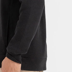 เสื้อฮู้ดผู้ชายแนวสตรีทแบบกำหนดเองไม่มีสายผ้าฟลีซไม่มีซิปเต็มตัวเราวินเทจสองชั้นซักด้วยกรดแสงแดดจางหายไป - Product Image 4