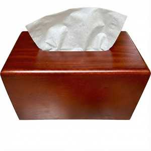 Modern Luxury Wooden Large Napkin Box Tissue Organizer Durable Convenient for Hotels Restaurants Households <b>Kitchen</b> Bathroom - Product Image 1