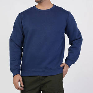 เสื้อสเวตเชิ้ตผู้ชายทรงปกติ ผ้าฝ้าย 100% แขนยาว สีพื้น ผ้าฟลีซ คอกลม สไตล์ลำลอง เสื้อผ้าฤดูหนาวสำหรับใส่เป็นเสื้อตัวบน - Product Image 5