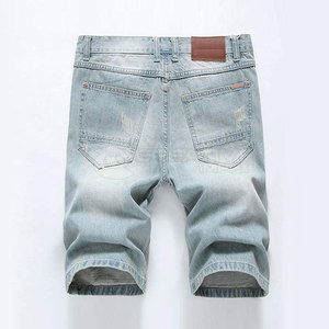 กางเกงยีนส์ขาสั้นลำลองผ้าฝ้ายแท้ 100% เอวกลาง แห้งเร็ว สำหรับผู้ใหญ่ ขายส่งในปากีสถาน - Product Image 2