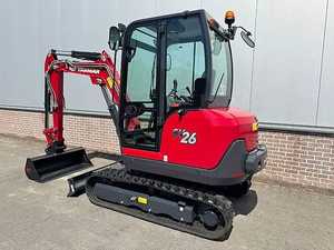 Mini-excavatrice sur chenilles Yanmar SV26 de 2,6 tonnes, compacte, à queue zéro, pour la construction, l'agriculture et l'aménagement paysager - Product Image 2