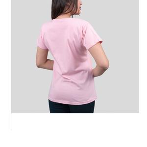 Vente en gros 2025 été femmes Simple T-shirt décontracté ample col rond femmes mode T-shirt fournisseur de BD - Product Image 2