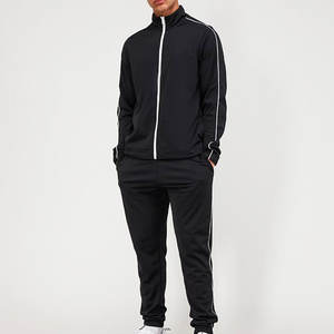 Ensemble sweat-shirt à capuche et pantalon large à jambes évasées en coton à fermeture éclair, surdimensionné, délavé à l'acide, avec logo personnalisé, unisexe - Product Image 4