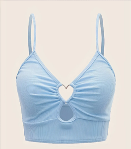 Tops de punto sin mangas chaleco deportivo Sexy básico 100% algodón verano Casual Vintage moda camiseta sin mangas para mujer estilo Sexy - Product Image 6