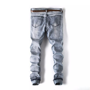 Pantalones vaqueros acampanados negros de alta calidad con logotipo personalizado OEM para hombre, pantalones vaqueros formales con diseño de botones laterales, pantalones vaqueros transpirables de primavera - Product Image 2