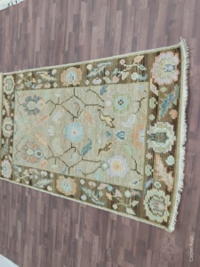 Venta directa de fábrica, juego de alfombras de lana Oushak persas anudadas a mano de alta calidad, 3x5, Alfombra de piso de puerta para sala de estar para uso doméstico - Product Image 3