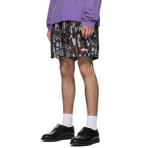 Shorts de bain décontractés d'été imprimé léopard style écorce d'arbre en polyester et élasthanne pour le surf - Product Image 3