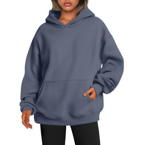 2025 Otoño e Invierno empalme Color Streetwear letra impresa suelta de gran tamaño Casual pulóver básico moda Sudadera con capucha para mujer - Product Image 1