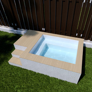 Vasche Idromassaggio Piccole Mini 2m 3m per Famiglia e Hotel, Piscina Jacuzzi in Vetroresina Rotonda o Quadrata, Spa e Piscina per Immersione - Product Image 4