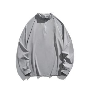 เสื้อสเวตเตอร์สวมหัวมีซิปแขนยาวผ้าฝ้ายระบายอากาศได้พิมพ์โลโก้สำหรับเสื้อที่ใช้งานได้ในฤดูใบไม้ร่วง - Product Image 1