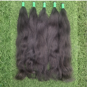 Extensiones de Cabello Virgen Remy Indonesiano, Cutícula Alineada, Sin Enredos, 100% Cabello Humano, Mechones Naturales Lisos, Todos los Colores, Venta al Por Mayor - Product Image 3