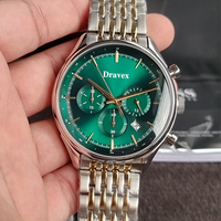 Jam Tangan Mewah Berkualitas Tinggi 2026 untuk Pria Logo Kustom Baja Tahan Karat Tanggal Bercahaya Tahan Air Jam Tangan Quartz Reloj