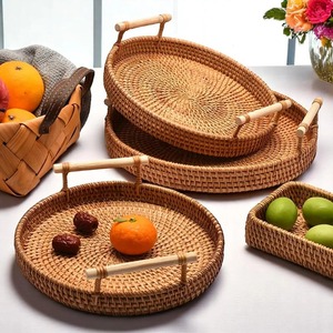 Plato Decorativo de Conchas Marinas de Ratán Hecho a Mano, Decoración Navideña para Hogares Contemporáneos con Estilo - Product Image 6