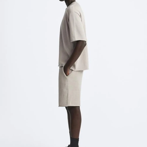Ensemble de shorts décontractés pour hommes, best-seller, haute qualité, pour l'été, 100% coton éponge, design de logo personnalisé, respirant, service OEM - Product Image 3