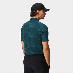 2025 OEM diseño personalizado 88% poliéster 12% Spandex camiseta de Golf de secado rápido para Polo para hombres nuevos patrones de sublimación tela de lona - Product Image 2
