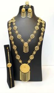 Juegos de Joyería de Moda de Colección Árabe Chapados en Oro de 24 Quilates - Product Image 6
