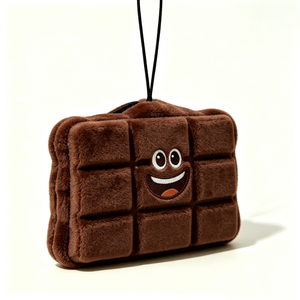 Customized <b>Chocolate</b> <b>Bar</b> Plush Pouch ,<b>Chocolate</b> Shaped Plush Coin Purse, Food Themed Plush Zipper Bag - Product Image 4