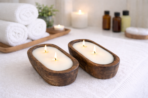 Best Fall Candle Brown Wooden Bowl Candle <b>Pumpkin</b> Dough Bowl Soy Wax Scented Candle - Product Image 4