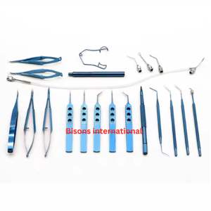 BISONS - Juego de 21 Instrumentos Quirúrgicos Oftálmicos para Cataratas, Instrumentos de Microcirugía Ocular de Acero Inoxidable de Alta Calidad - Product Image 3