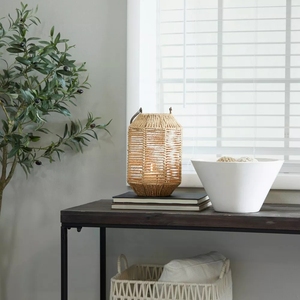 Jute Bougeoir De Noël Halloween Maison Jardin Décoration Lanterne Articles Écologiques Jute Lanterne Léger Pas Cher prix - Product Image 2