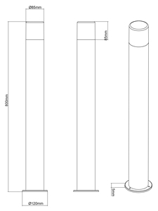 Lampada di segnalazione Hoosic antracite E27 IP44 (Trio Lighting 424060142) - Product Image 4
