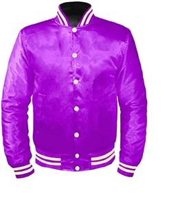 Veste en Satin Broderie Personnalisée Grec Fraternité et Sororité 100% Polyester Baseball Letterman Bomber Logo Personnalisable pour Hommes - Product Image 3