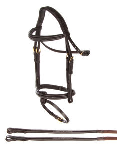 Bride hanovrienne cousue fantaisie avec bande de nez surélevée Boucles SS Rembourrage en cuir de vache souple Vêtements occidentaux blancs Utilisation saisonnière - Product Image 5