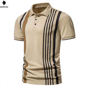 <b>Blank</b> Cotton Street Wear Polyester Spandex T-shirt Men's Polo Shirts Custom High Quality Heavy <b>Weight</b> TShirt for Men Oem Service - Product Image 1