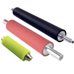 Son üst satış tırtıl küçük kauçuk rulo alüminyum alaşımlı makine tekerlek silindiri sürgülü masa için kauçuk kaplama - Product Image 3