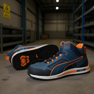 Bottes de sécurité Crosstwist MID Taille 41 Bleu/Orange S3S FO HRO SR 20345:2022 Autocollants et lumières réfléchissants promotionnels - Product Image 3