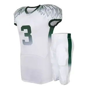 Ropa deportiva de fútbol americano para hombre, camisetas de sarga de aparejos para adultos personalizadas, conjuntos transpirables de secado rápido de talla grande OEM - Product Image 2